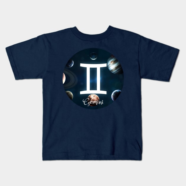 Gemini Kids T-Shirt by Kat Heitzman